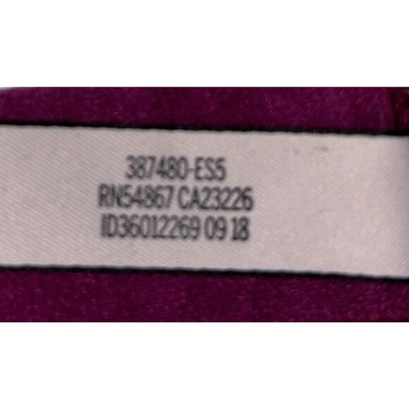 VICTORIA'S SECRET Lace Bralette Bra Large Magenta Adjustable Straps VS Branding - Picture 7 of 7